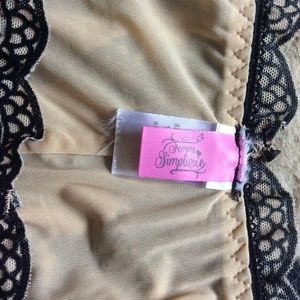Intimates & Sleepwear - New L black velvet & nude underwear Intimates & Sleepwear - New L black velvet & nude underwear